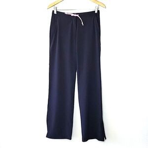 TCM Black Pink Wide Leg Casual Athletic Pants Yoga Pilates Walking Lightweight